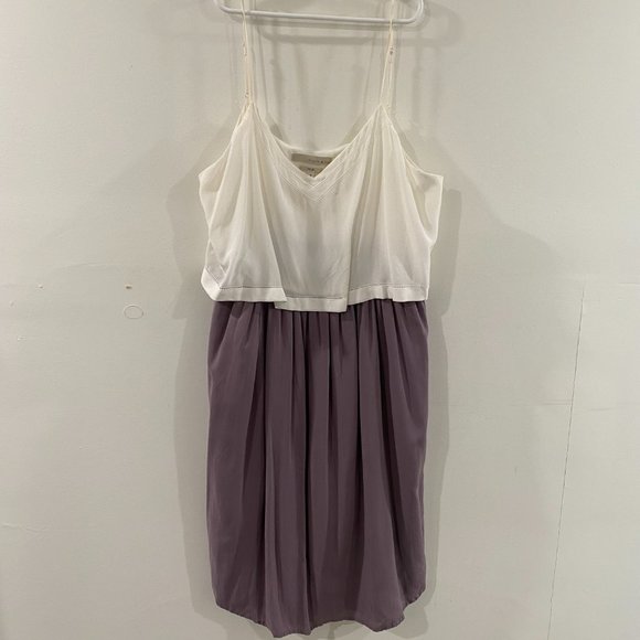 Monk & Lou Two Tone Silk Drummond Dress Medium - Picture 4 of 9